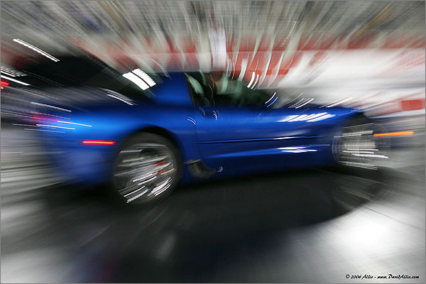 Blue Vette in Motion | ©2007 David Allio