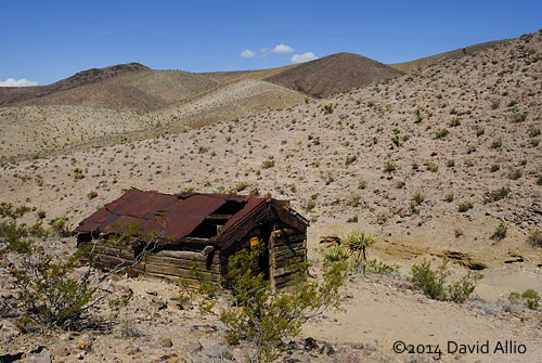 Abandoned cabin in Johnnie Nevada