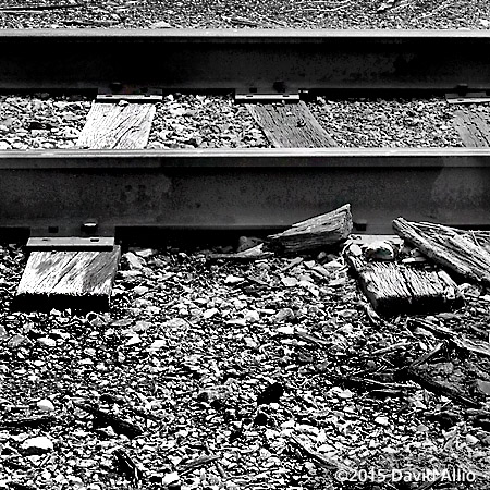 Skewed Wooden Tie black-and-white Railroad Still Life Series Skewed Wooden Tie black-and-white Railroad Still Life Series