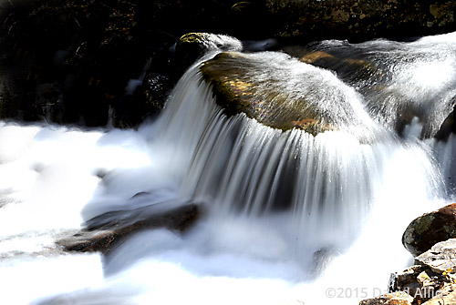 George Washington National Forest Smith Creek semi-circular waterfall