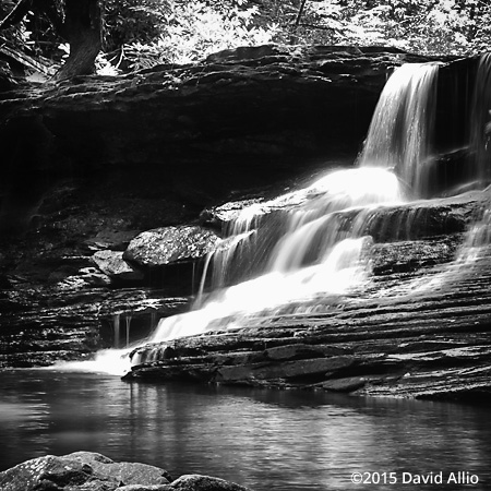 Middle Falls on Little Stony Creek Virginia Mountain Waterfall Series