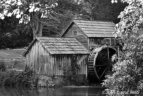 Mabry Mill Historic Mill Series by David Allio