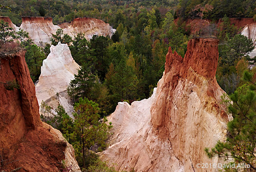 Sandstone Peaks Providence Canyon Stewart County Lumpkin Georgia Landmark Series Landmark Series