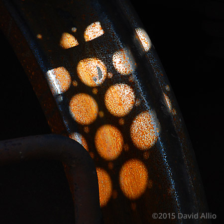 Rusted Steel Wheel Railroad Rust Still Life Series