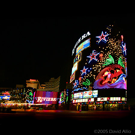 Incandescent and Neon The Riviera Hotel and Casino 2005 Las Vegas Nevada