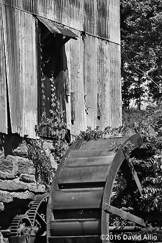 Static Water Wheel Anderson Mill Spartanburg County South Carolina Historic Landmark Series