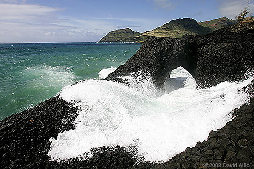 Lava Arch Nawiliwili Bay Lihue Kauai Hawaii Lihu'e Kaua'i Hawai'i