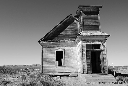 Standardized Plans Neo-Classical and Greek Revival styles of architecture First Presbyterian Church of Taiban DeBaca County New Mexico