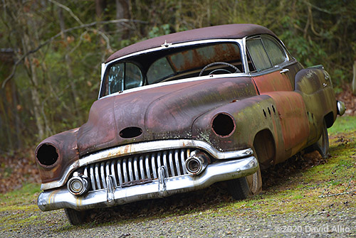 Rust and Chrome 1951 Buick Super Eight antique automobile Otto North Carolina 2020