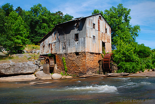 Rusting workings Anderson Mill oldest standing mill North Tyger River Spartanburg County Moore South Carolina Americana Collection